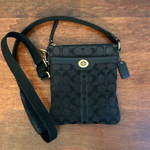 Authentic Coach Signature Canvas Crossbody Bag